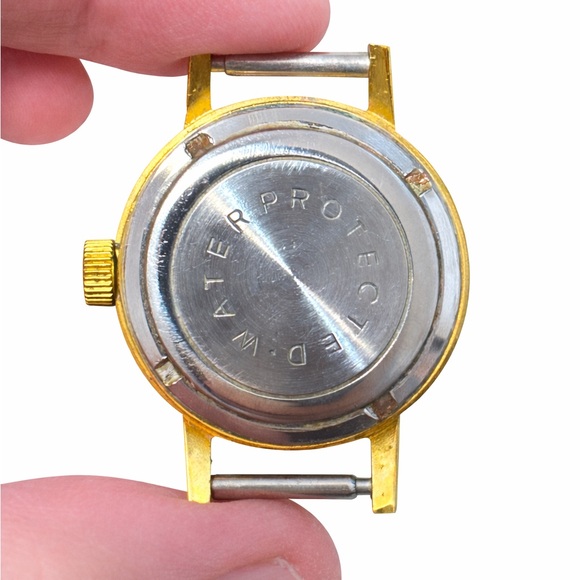 Vintage Slava 17 Jewels USSR Gold Tone Mechanical Watch - Picture 6 of 9